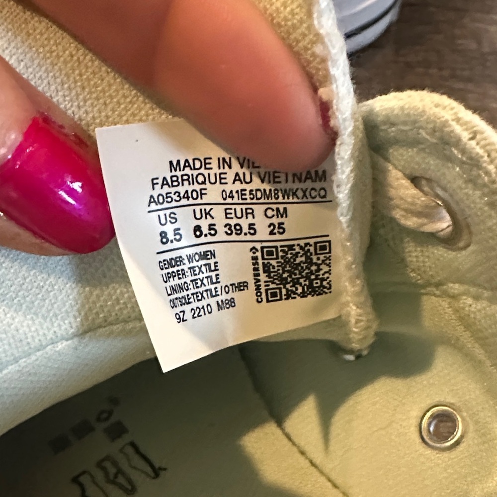 Converse Light Blue All Star Sneakers - Picture 3 of 10